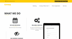 Desktop Screenshot of conwayyellowcab.com